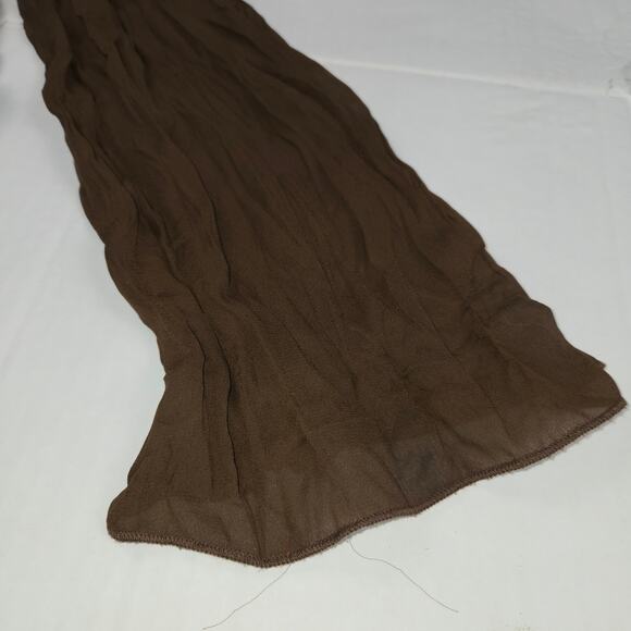 Kaelyn Max Womens Medium Blouse Sheer Brown Regency Festival Ren Fair Artsy Boho - Picture 7 of 11